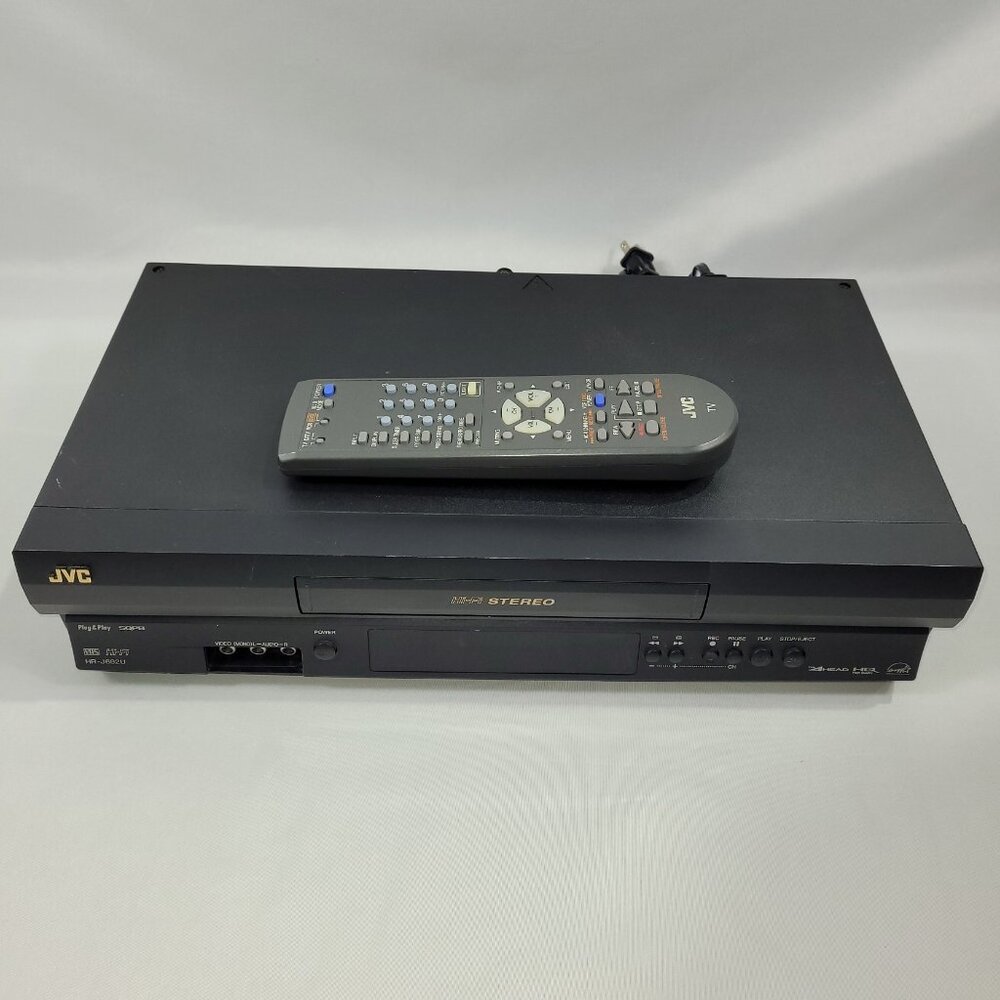 JVC HR-J692U Hi-Fi Stereo VHS VCR Video Cassette Recorder & Remote Control